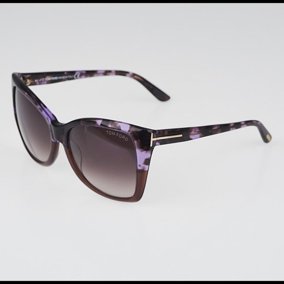 Tom Ford Carli sunglasses in violet havana main image 6